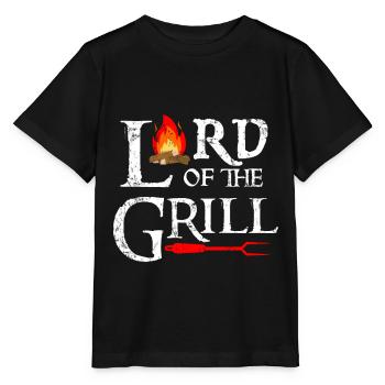 Herr des Grill - Stanley/Stella Kinder T-Shirt MINI CREATOR  - Schwarz - Vorne - Mikhail (115cm)