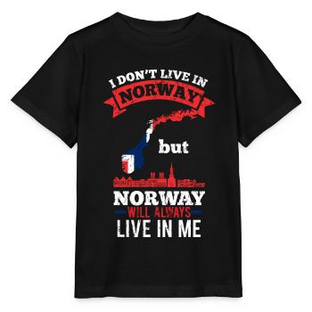 Norwegen - Stanley/Stella Kinder T-Shirt MINI CREATOR  - Schwarz - Vorne - Mikhail (115cm)