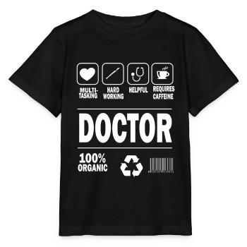 Arzt Doktor Medizin Chirurg Mediziner Geschenk - Stanley/Stella Kinder T-Shirt MINI CREATOR  - Schwarz - Vorne - Mikhail (115cm)