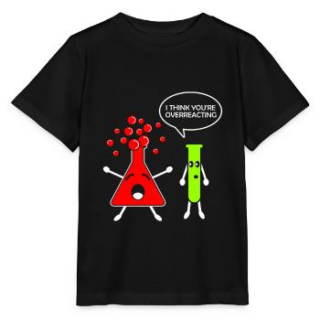 Chemische Reaktion Lustig Chemiker Chemiestudent - Stanley/Stella Kinder T-Shirt MINI CREATOR  - Schwarz - Vorne - Mikhail (115cm)