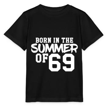 Né à l'été 69 - T-shirt bio MINI CREATOR Stanley/Stella Enfant - noir - Devant - Mikhail (115cm)