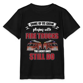 Fire brigade - Stanley/Stella MINI CREATOR Kids’ T-Shirt - black - Front - Mikhail (115cm)