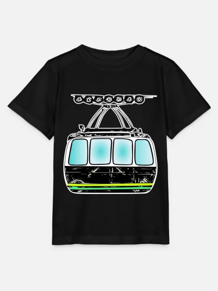 Seilbahn gondel Bergbahn fan - Stanley/Stella Kinder T-Shirt MINI CREATOR - Schwarz