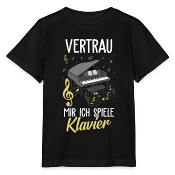 Klavier Klassische Musik - Stanley/Stella Kinder T-Shirt MINI CREATOR  - Schwarz - Vorne - Mikhail (115cm)