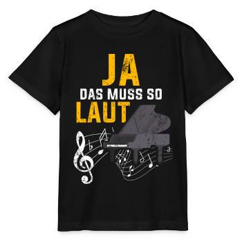 Klavier klassische Musik Jazz Musiker Geschenk - Stanley/Stella Kinder T-Shirt MINI CREATOR  - Schwarz - Vorne - Mikhail (115cm)
