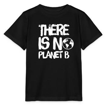 There is no planet B Save the world - Stanley/Stella MINI CREATOR Kids’ T-Shirt - black - Front - Mikhail (115cm)