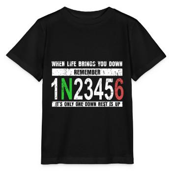 Motorcycle rider two-wheeled motor gift - Stanley/Stella MINI CREATOR Kids’ T-Shirt - black - Front - Mikhail (115cm)