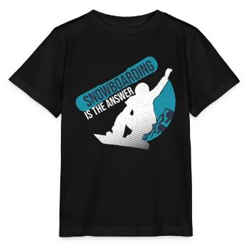 snowboard snowboard - Stanley/Stella MINI CREATOR Kids’ T-Shirt - black - Front - Mikhail (115cm)