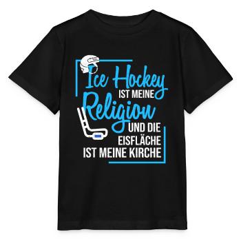 Hockey sur glace - T-shirt bio MINI CREATOR Stanley/Stella Enfant - noir - Devant - Mikhail (115cm)