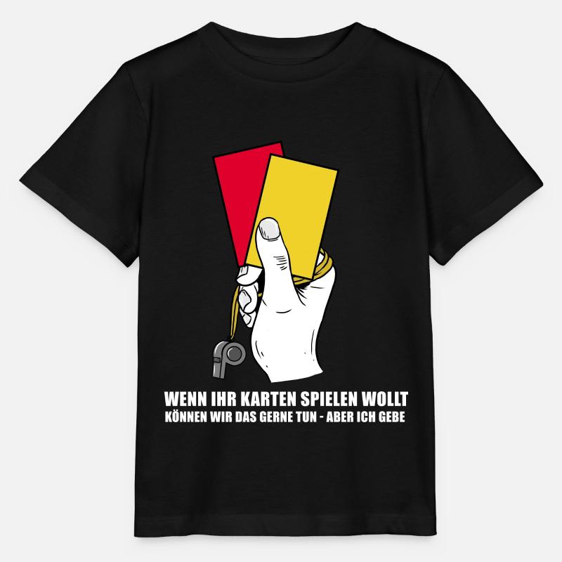 Funny football referee / referee gift - Stanley/Stella MINI CREATOR Kids’ T-Shirt - black