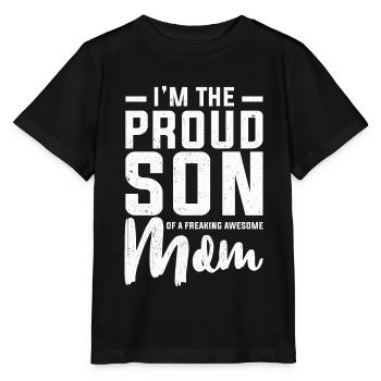 Mutter Muttertag Mama mum mom Geschenk Supermom - Stanley/Stella Kinder T-Shirt MINI CREATOR  - Schwarz - Vorne - Mikhail (115cm)