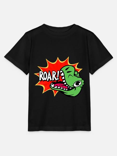 Dinosaur ROAR - Stanley/Stella Kinder T-Shirt MINI CREATOR  - Schwarz