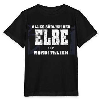 Norddeutsche Sprüche Alles suedlich der Elbe - Stanley/Stella Kinder T-Shirt MINI CREATOR  - Schwarz - Vorne - Mikhail (115cm)