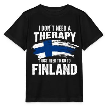 Finnland Ferien - Stanley/Stella Kinder T-Shirt MINI CREATOR  - Schwarz - Vorne - Mikhail (115cm)