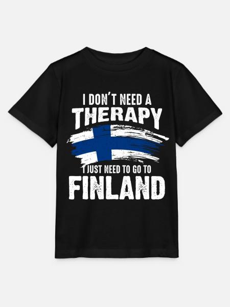 Finnland Ferien - Stanley/Stella Kinder T-Shirt MINI CREATOR - Schwarz