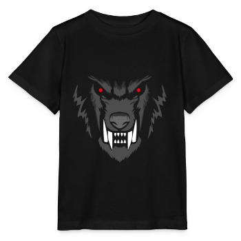 Loup-garou Loup Homme - T-shirt bio MINI CREATOR Stanley/Stella Enfant - noir - Devant - Mikhail (115cm)