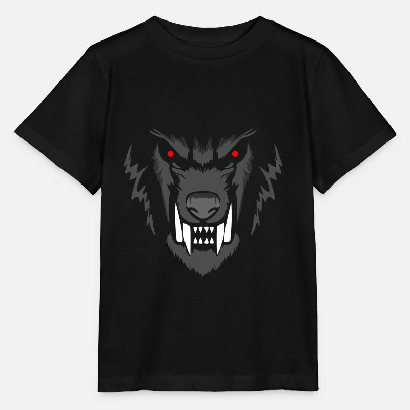 Werewolf Werewolf Head Werewolf Wolf Man - Stanley/Stella MINI CREATOR Kids’ T-Shirt - black