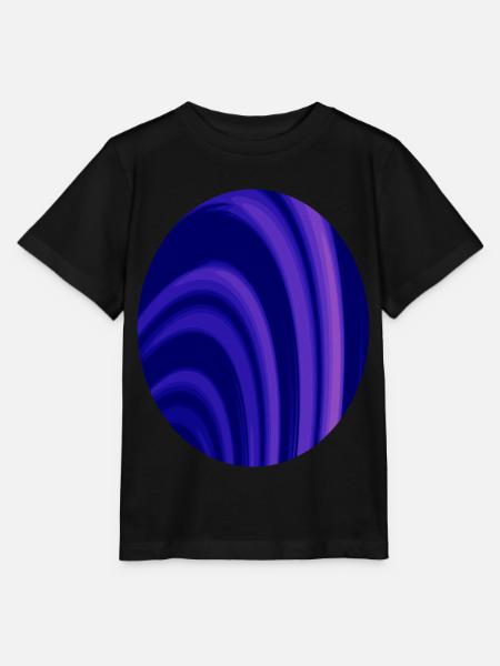 Fraktal Ringe Oval - Stanley/Stella Kinder T-Shirt MINI CREATOR  - Schwarz