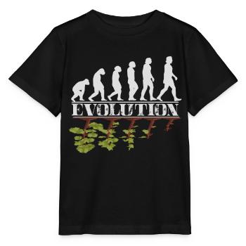 Umwelt Evolution des Menschen und der Natur - Stanley/Stella Kinder T-Shirt MINI CREATOR  - Schwarz - Vorne - Mikhail (115cm)
