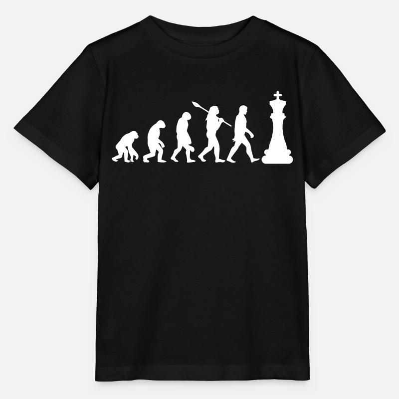 Schach Evolution - Stanley/Stella Kinder T-Shirt MINI CREATOR  - Schwarz