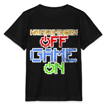 Homework Off Game On Gambling - Stanley/Stella MINI CREATOR Kids’ T-Shirt - black - Front - Mikhail (115cm)