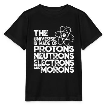 Chemise de physicien astronomie astronomie drôle - T-shirt bio MINI CREATOR Stanley/Stella Enfant - noir - Devant - Mikhail (115cm)