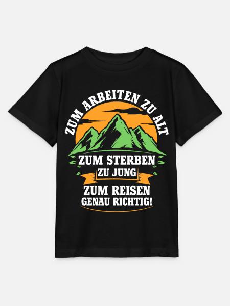Camping Reise - Stanley/Stella Kinder T-Shirt MINI CREATOR - Schwarz