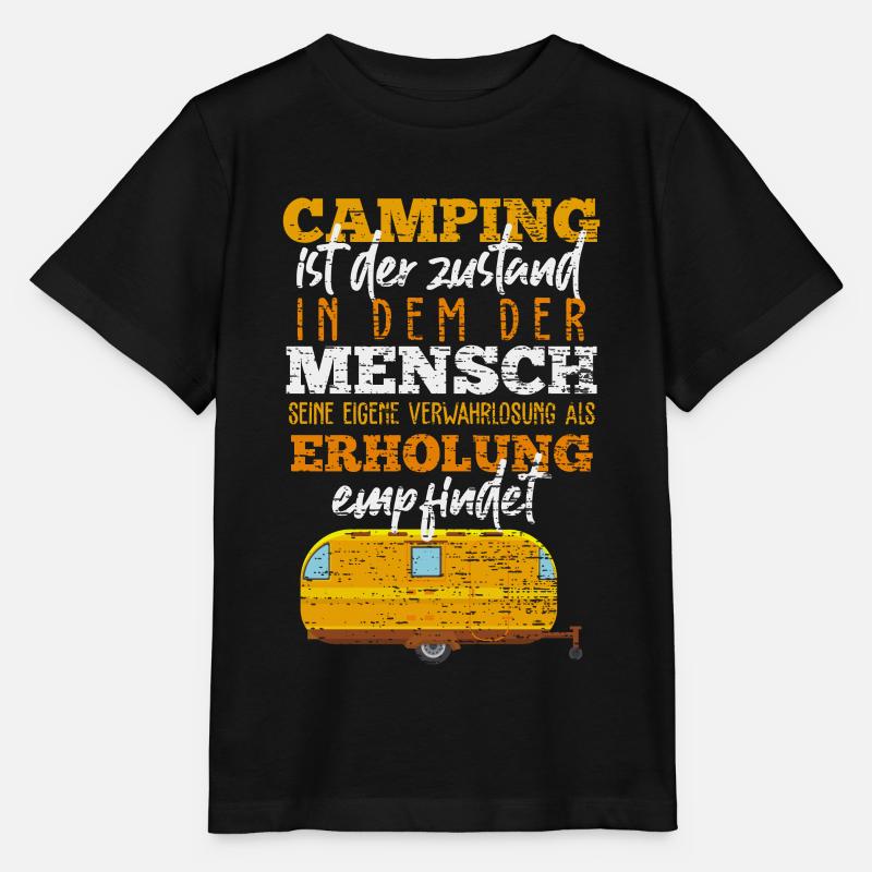 Camping - Stanley/Stella Kinder T-Shirt MINI CREATOR  - Schwarz