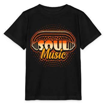 Soul Musik Musiker Black Musik Geschenk - Stanley/Stella Kinder T-Shirt MINI CREATOR  - Schwarz - Vorne - Mikhail (115cm)