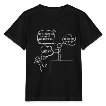 Physicien Formule Cas - T-shirt bio MINI CREATOR Stanley/Stella Enfant - noir - Devant - Mikhail (115cm)