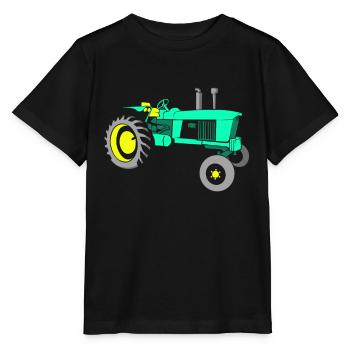 Tractor tractor - Stanley/Stella MINI CREATOR Kids’ T-Shirt - black - Front - Mikhail (115cm)