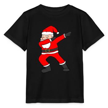 Tamponner santa - T-shirt bio MINI CREATOR Stanley/Stella Enfant - noir - Devant - Mikhail (115cm)