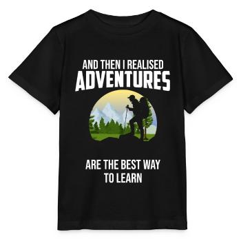 Voyage voyage voyage voyage aventure - T-shirt bio MINI CREATOR Stanley/Stella Enfant - noir - Devant - Mikhail (115cm)