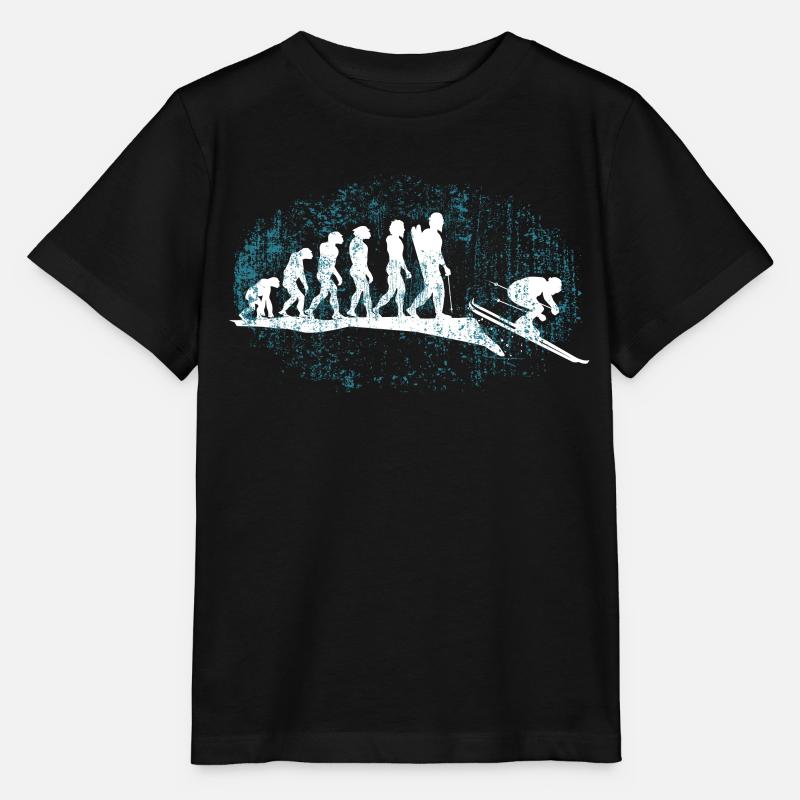 Ski Evolution Ski - T-shirt bio MINI CREATOR Stanley/Stella Enfant - noir