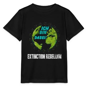 Count me in! Extinction rebellion nature - Stanley/Stella MINI CREATOR Kids’ T-Shirt - black - Front - Mikhail (115cm)
