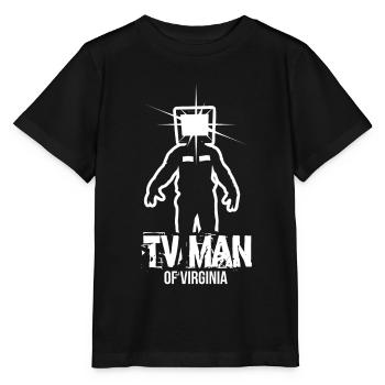 TV Man of Virginia - Stanley/Stella Kinder T-Shirt MINI CREATOR  - Schwarz - Vorne - Mikhail (115cm)
