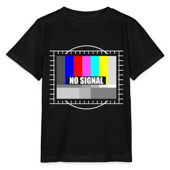 No signal Oldschool TV TV - Stanley/Stella MINI CREATOR Kids’ T-Shirt - black - Front - Mikhail (115cm)