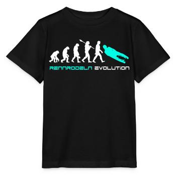Luge de course Evolution - T-shirt bio MINI CREATOR Stanley/Stella Enfant - noir - Devant - Mikhail (115cm)