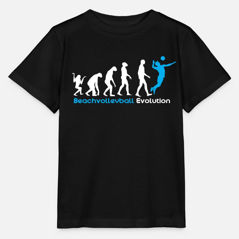 Evolution du beach volley - T-shirt bio MINI CREATOR Stanley/Stella Enfant - noir