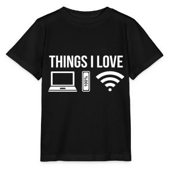 ordinateur - T-shirt bio MINI CREATOR Stanley/Stella Enfant - noir - Devant - Mikhail (115cm)