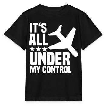 Hôtesse de l'air de l'hôtesse de l'air du pilote - T-shirt bio MINI CREATOR Stanley/Stella Enfant - noir - Devant - Mikhail (115cm)