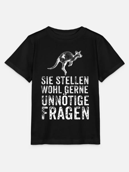 Känguru - Stanley/Stella Kinder T-Shirt MINI CREATOR - Schwarz