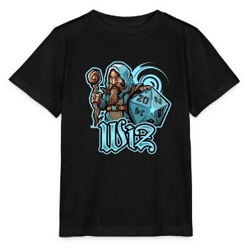 RPG Wizard - Stanley/Stella MINI CREATOR Kids’ T-Shirt - black - Front - Mikhail (115cm)