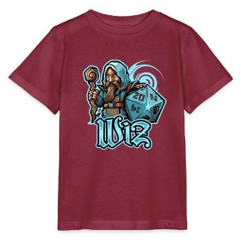 Rollenspiel-Assistent - Stanley/Stella Kinder T-Shirt MINI CREATOR  - Burgunderrot - Vorne - Kain (125cm)
