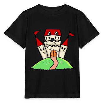 Burg Ritterburg Schloss Festung Ritterburg Kinder - Stanley/Stella Kinder T-Shirt MINI CREATOR  - Schwarz - Vorne - Mikhail (115cm)