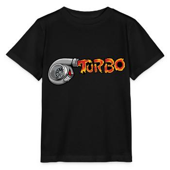 Turbo HP Voiture Automobile Freak Vitesse Rapide - T-shirt bio MINI CREATOR Stanley/Stella Enfant - noir - Devant - Mikhail (115cm)