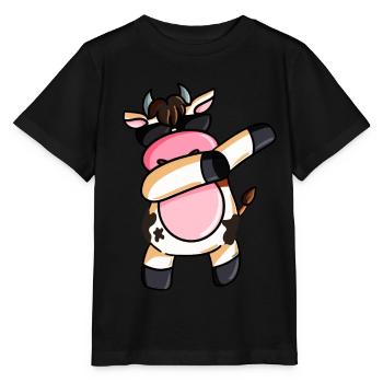 Dabbing cow cows Dab farmer farmer - Stanley/Stella MINI CREATOR Kids’ T-Shirt - black - Front - Mikhail (115cm)