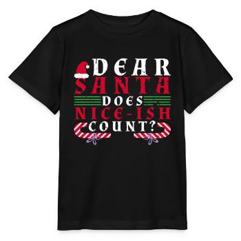 Drôle de slogan de Noël - T-shirt bio MINI CREATOR Stanley/Stella Enfant - noir - Devant - Mikhail (115cm)