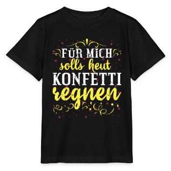 Konfetti Fasching - Stanley/Stella Kinder T-Shirt MINI CREATOR  - Schwarz - Vorne - Mikhail (115cm)