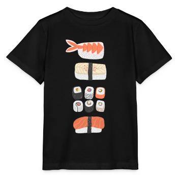 Sushi - Stanley/Stella MINI CREATOR Kids’ T-Shirt - black - Front - Mikhail (115cm)